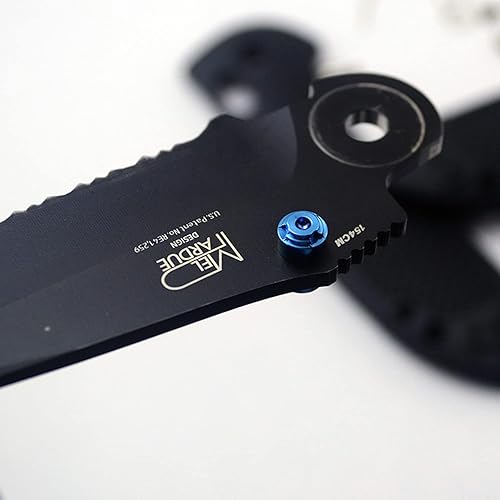 Miniatura 8 de ZYAMY 3 pernos para pulgar tornillos de titanio de repuesto para pulgar tornillos de hoja de bolsillo para benchmade 535 plata