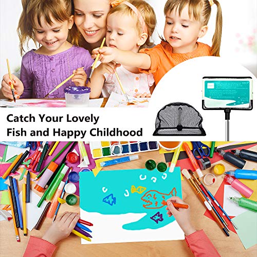 Grepol-V Fish Net for Fish Tank, 5 Inch Fine Mesh Aqurium Net with 9-24 Inch Stainless Steel Long Handle, Extendable… - Image 8