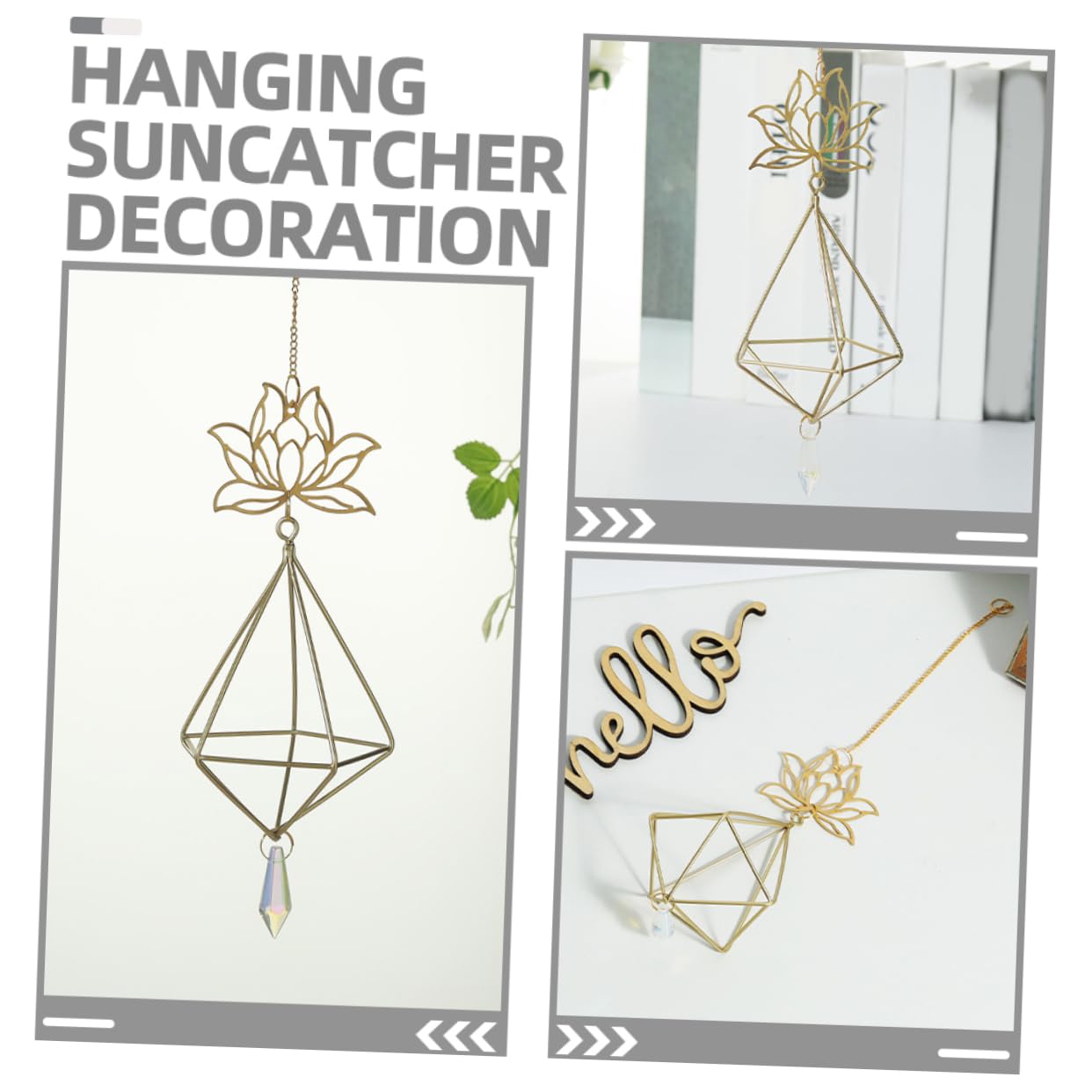 SUPVOX 5pezzi Ciondolo Decorativo Design Acchiappasole Per Finestre e Decorazione e Prismi Per