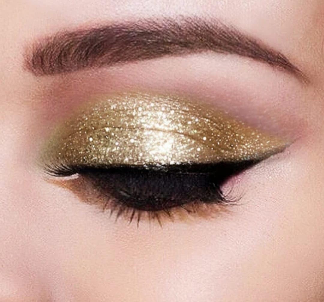 Glitter Liquid Eyeshadow Long Lasting Shimmer Eye Makeup With Smooth Applicator For Party, Wedding And Daily Glam (Golden)-image-13