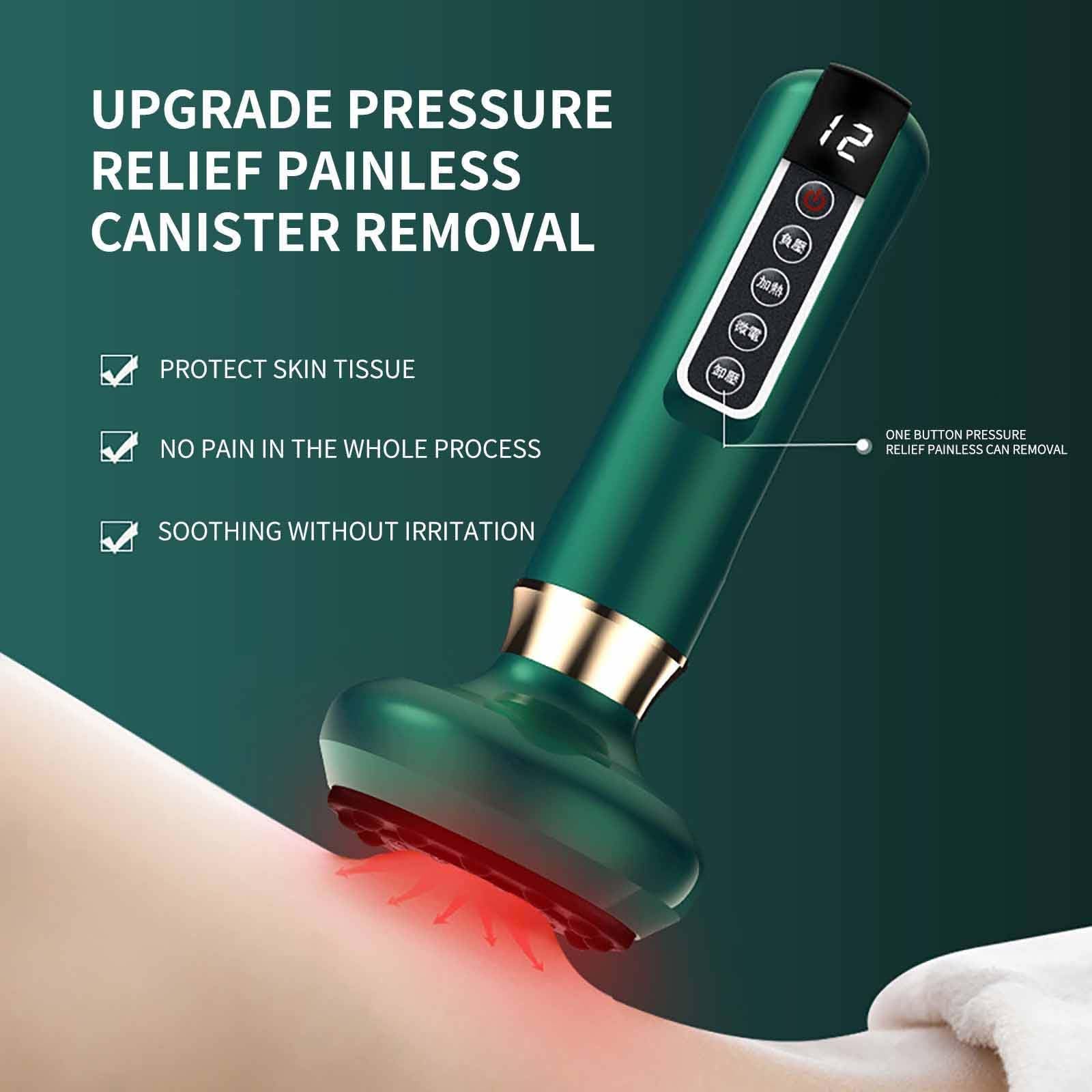 Générique Masseur Anti Cellulite,Ventouses Electrique Anti Cellulite à Main électrique,Masseur De Graisse Corporelle Réglable à 12 Niveaux pour l'abdomen,Les Cuisses