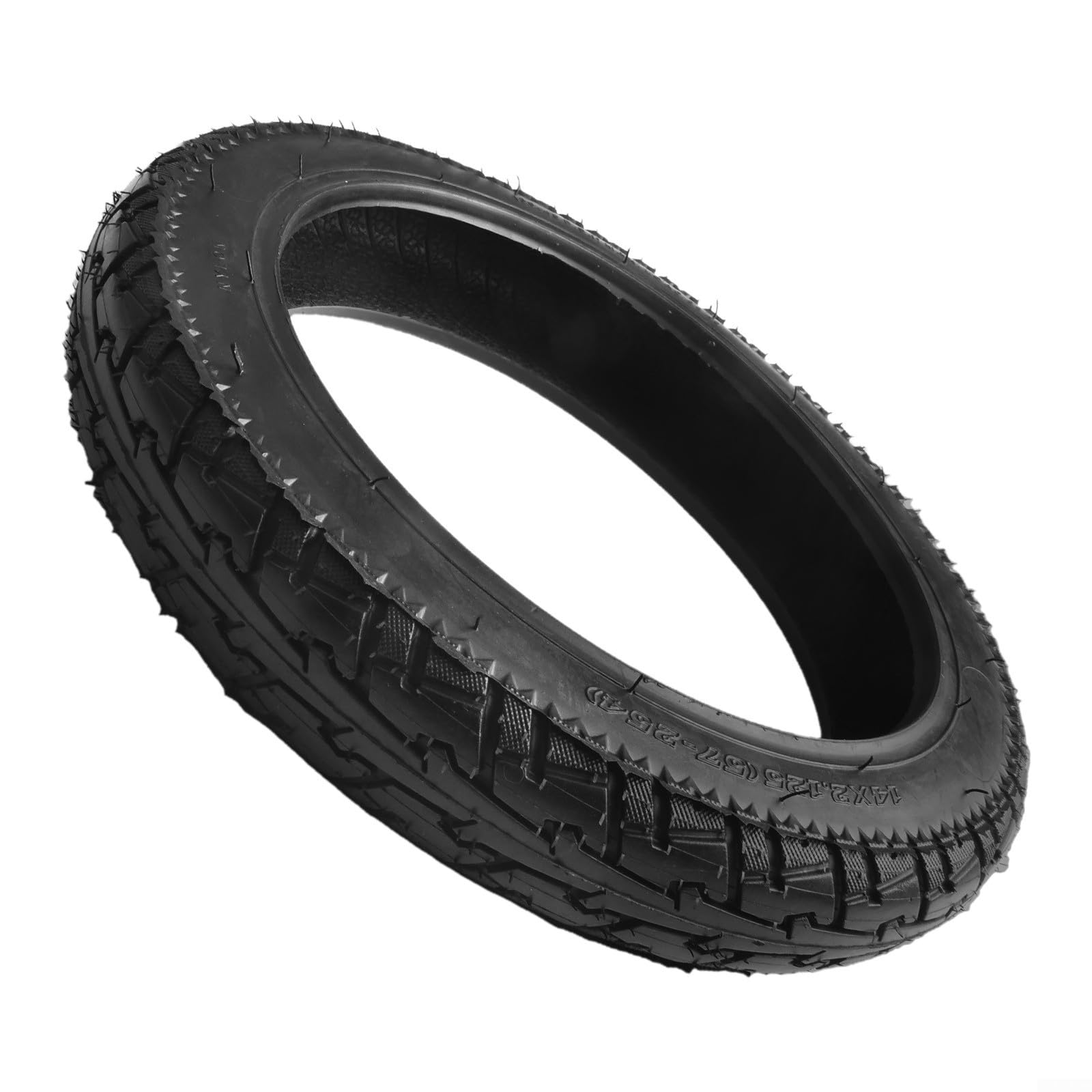 GANCEI 14 Inch E-bike Tubeless Tyre 14X2.125 (57-254) Replacement Rubber Tire For Electric Bicycle With Shock Absorption Design