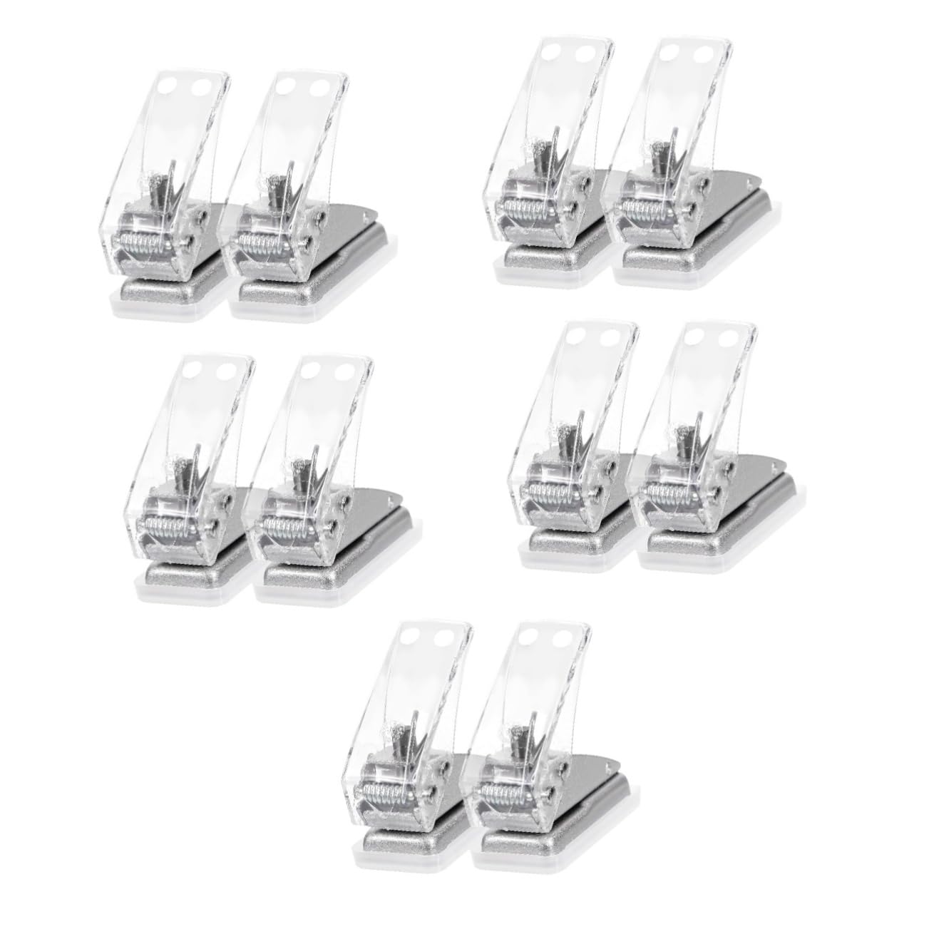 10piezas Perforadora Manual Puncher De Plástico Para Manualidades Herramienta De Perforación Para Papel Tarjetas y Cartulina Diseño Compacto y Práctico