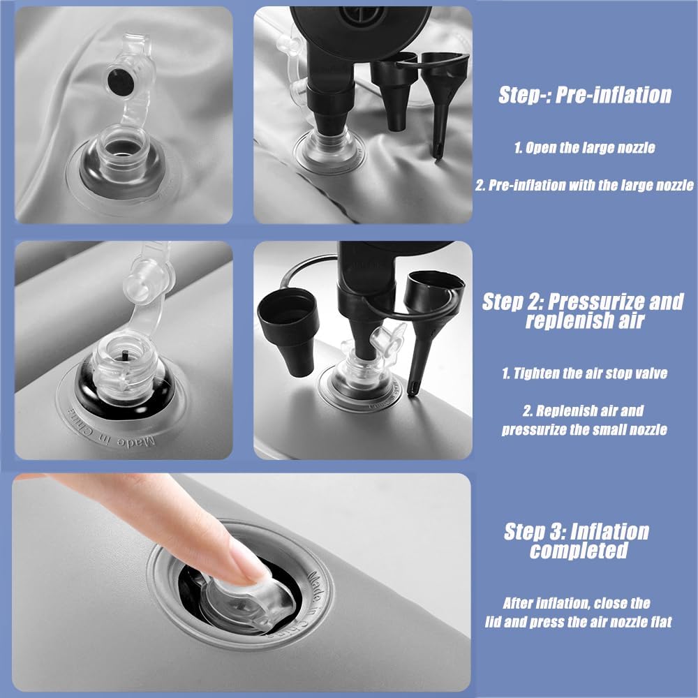 Car Bed for Lamborghini Gallardo/Islero/Jalpa/Jarama/Miura/Murciélago/Urraco,Portable Blow Up Mattress Car Camping Travel Bed for Home Outdoor with Air Pump and Storage Bag