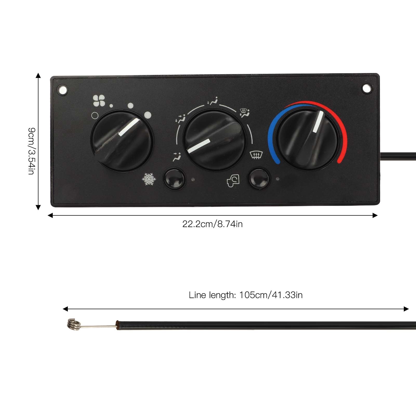 Módulo de control del calentador de reemplazo del panel de control de CA para T300 C500 T600A T800 W900 2002 a 2006 Material ABS F21 1025 100 599 5511