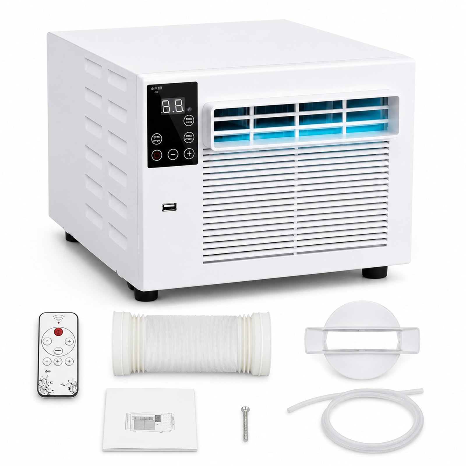 Compact Mini Air Conditioner,1881 BTU Fast Cooling Unit, Portable Mini AC