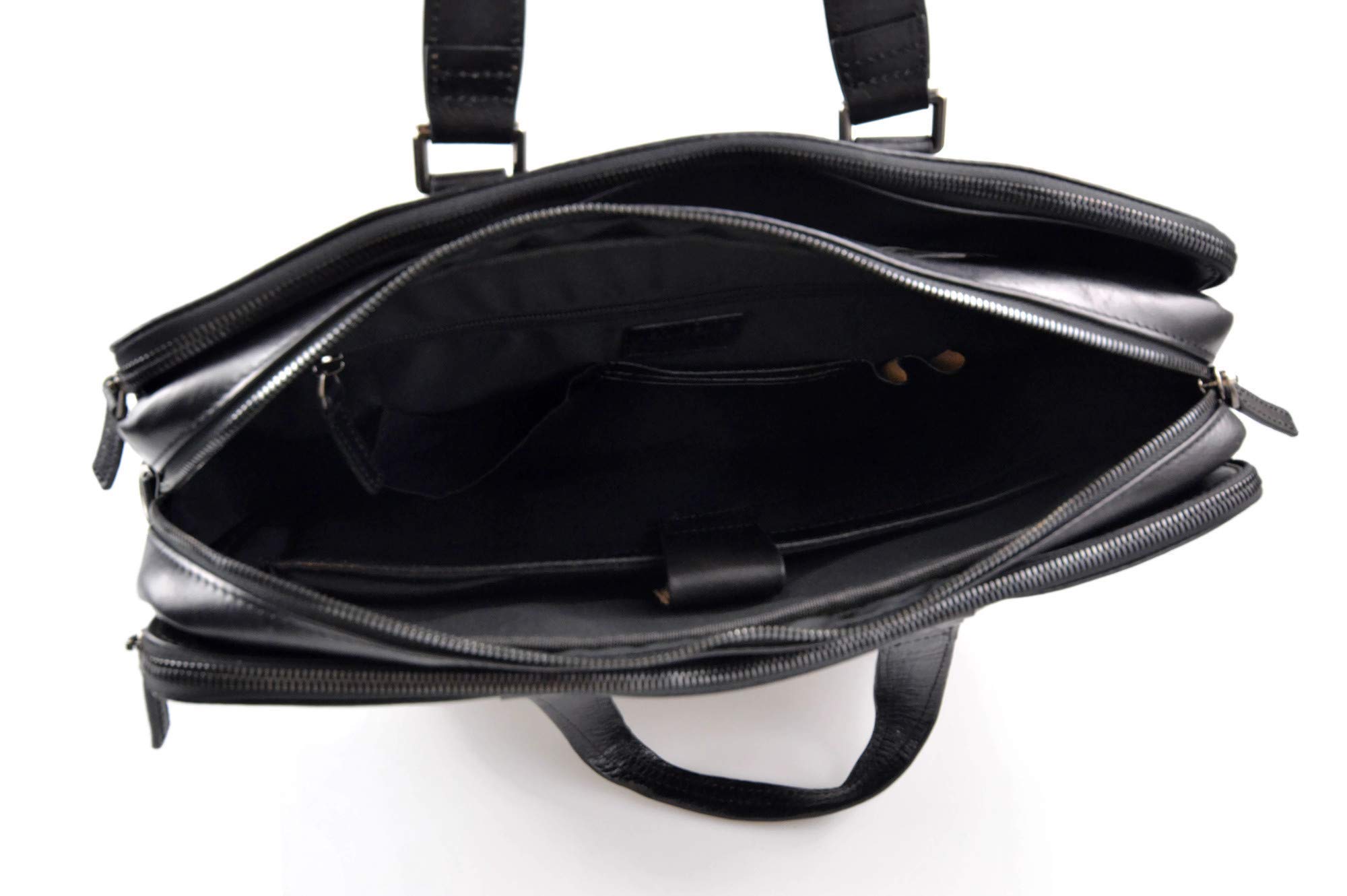 Tracolla pelle uomo donna borsa pelle porta tablet ipad cartella uomo donna postino messenger nero made in Italy professionale