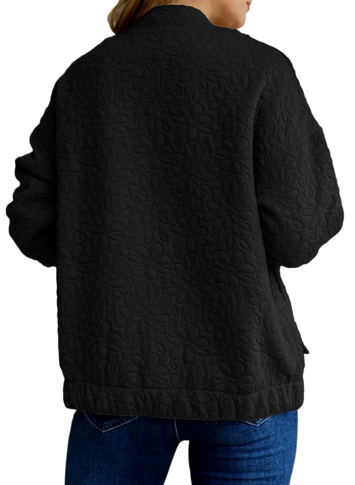 ELFIN Bomberjacke Damen Kurze Blouson Jacke Fliegerjacke Herbst Übergangsjacke Sweatjacke Coat