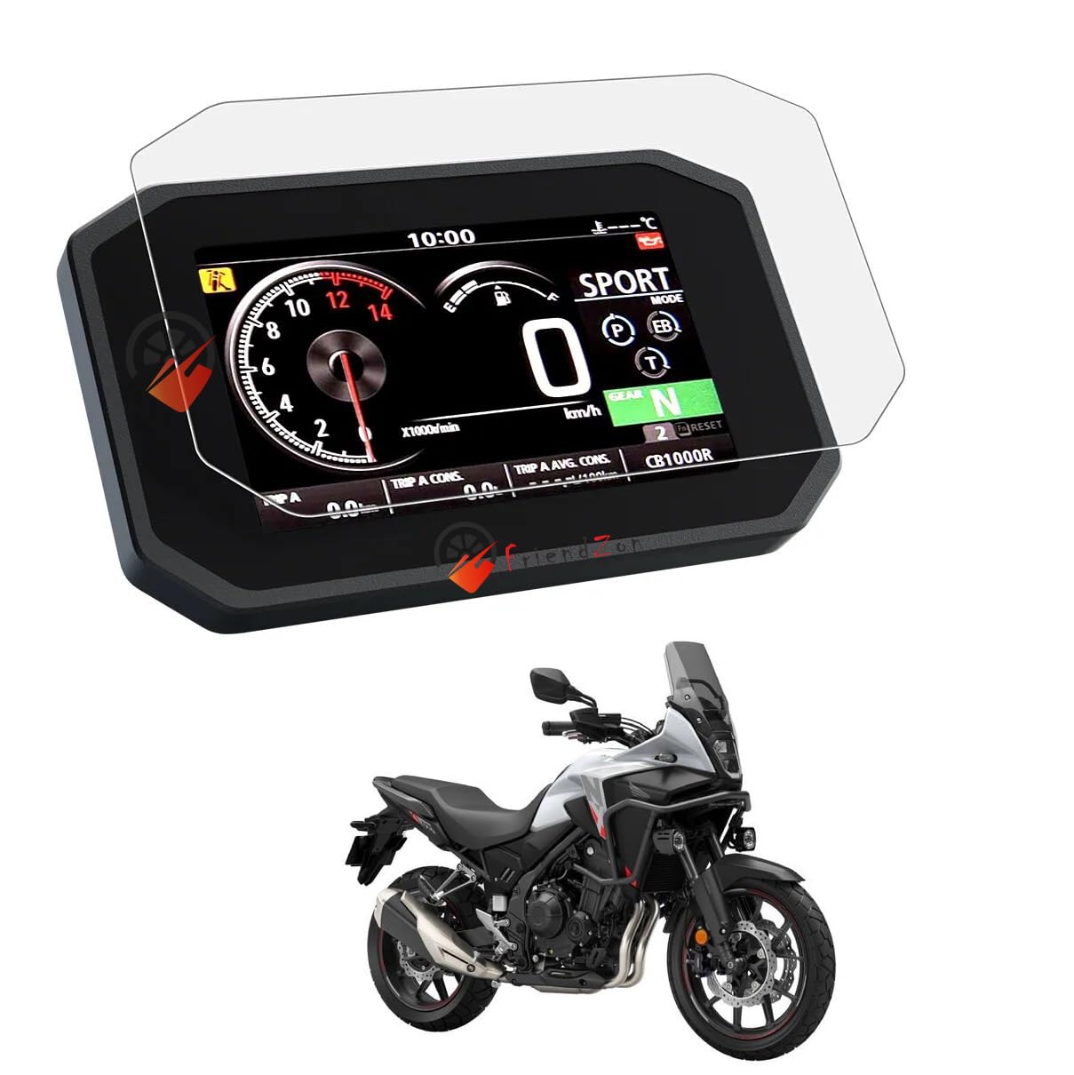 9H Nano Motorcycle Dashboard Screen Protector for Honda NX500 2024 ||Digital Instrument Cluster Protector || Scratch Guard || (Pack of 1) [Not Tempered Glass]-image-6