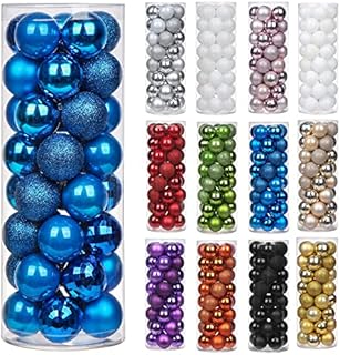 Briful 40PCS 4CM Christmas Baubles, Christmas Tree Decorations Xmas Hanging Ornaments Small Shatterproof Balls for Home Festival Gifts Christmas Decorations