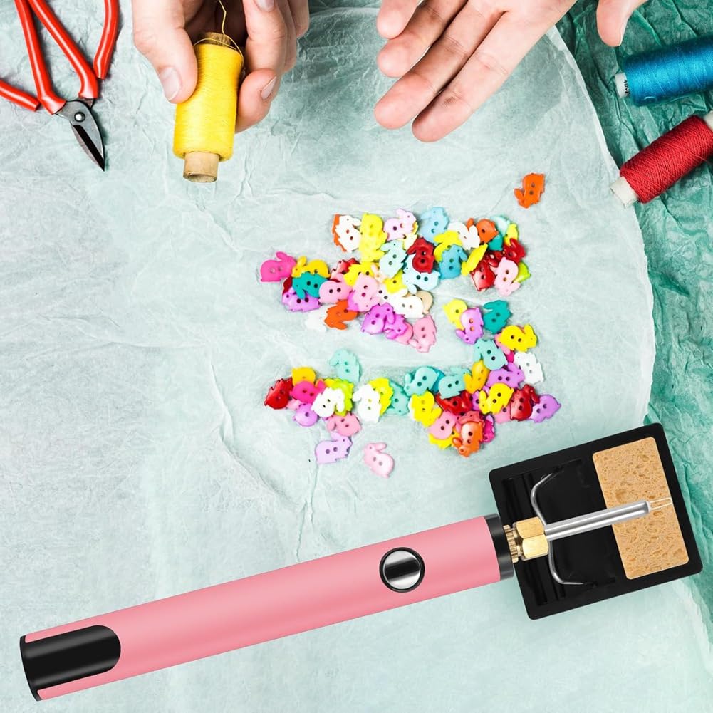 Kit de quemador de hilo recargable para hacer joyas, herramienta digital de exterminador de hilos, de , costura, tejido y encordado C