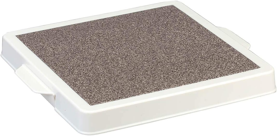 Microwave Ceramic Warming Plate + Tray with Cool Touch Handles - Dishwasher and Microwave Safe + BPA Free