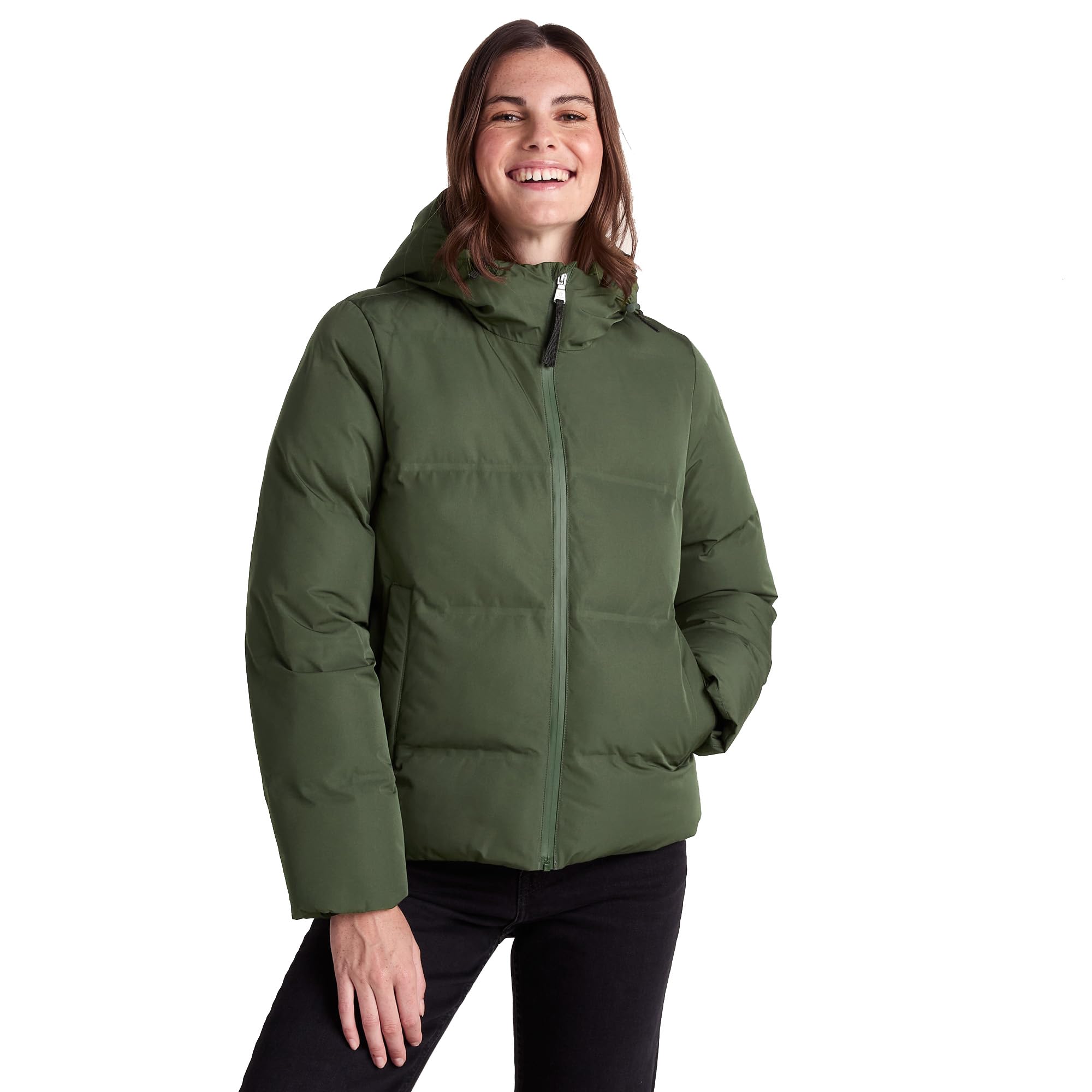 TOG24 Dina Women's Jacket, Heat-Sealed Women's Coat with DWR Coating, Women's Puffer Jacket with Hood, Warm Quilted Jackets For Women