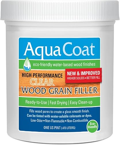 Gel de relleno de grano de madera transparente de alto rendimiento a base de agua, ideal para mejoras del hogar y profesionales de la carpintería de