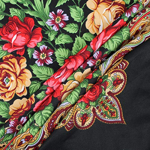 Gudessly Women's Traditional Scarf Wrap Tassel Shawl Fringes Neck Head Shawl Retro Scarf Floral Poncho Printing Shawl #TOP5