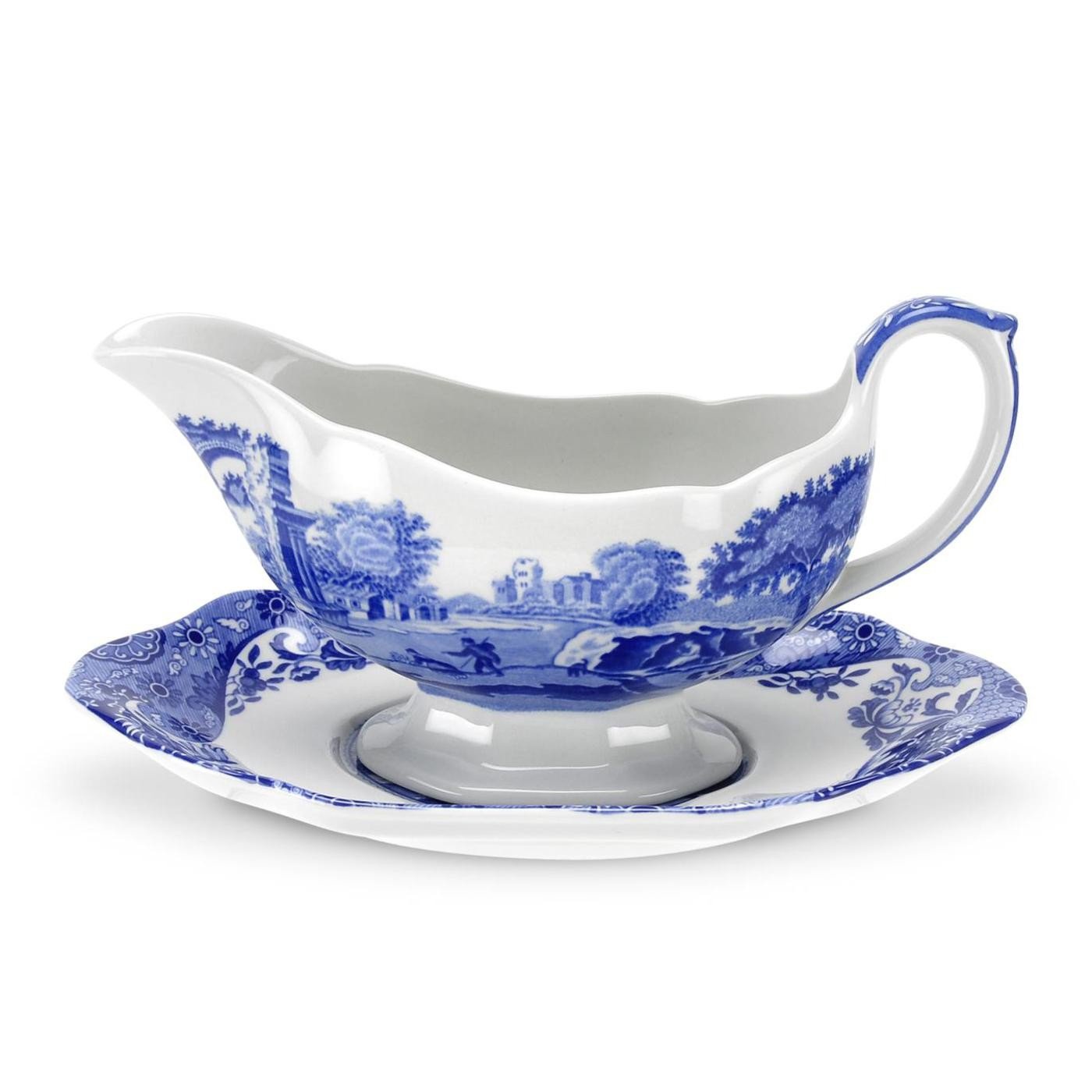 Cygne ソースボート　Cygne Sauce Boat Amazon.com | Spode Blue Italian 9 Oz Gravy Boat and Saucer