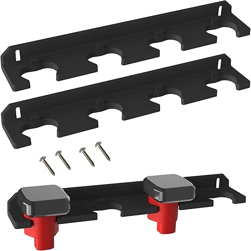 Miniatura 8 de SZWJT-LV Soporte de batería compatible con DeWalt de 20 V, soporte para batería de garaje de 3 ranuras, herramientas Dewallt de 20 V, soporte de