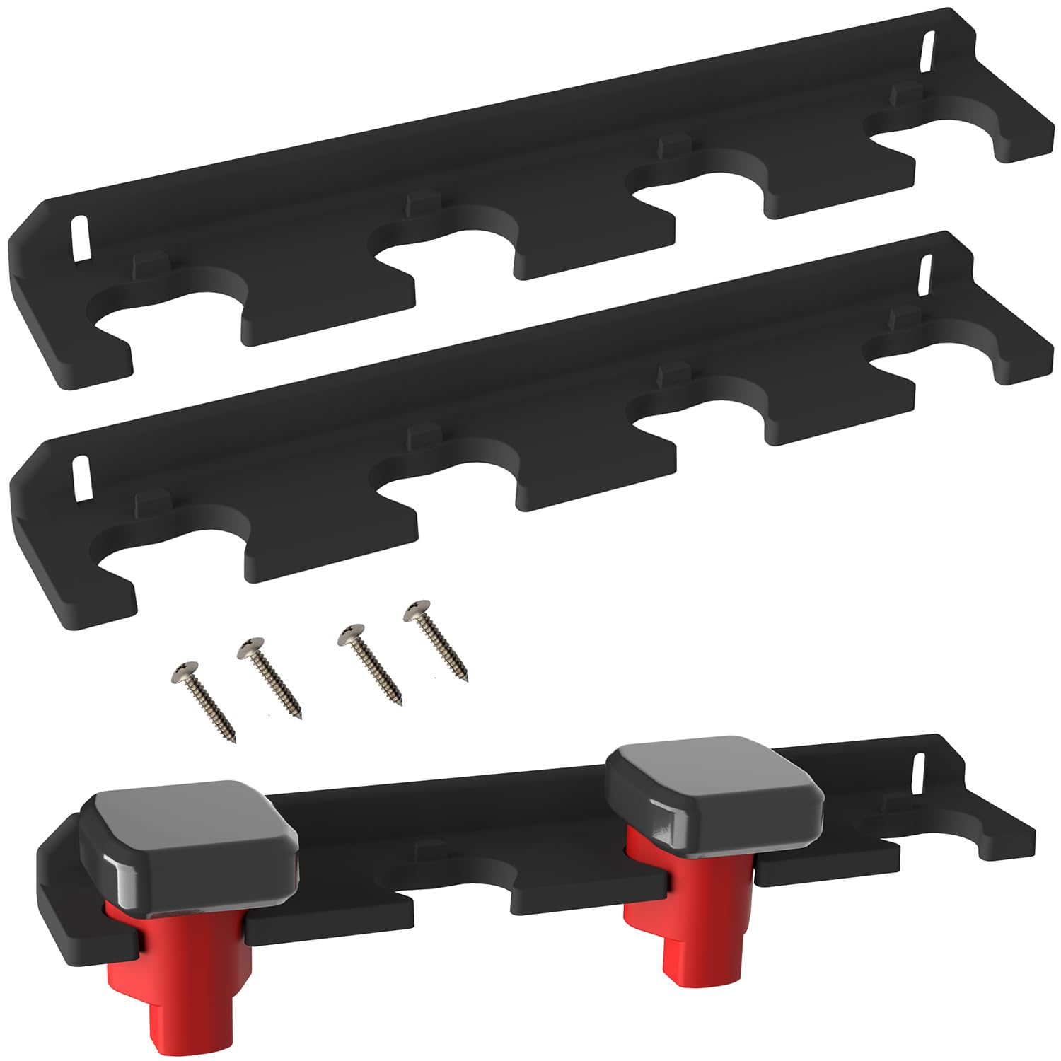 SZWJT-LV Battery Holder for Milwaukee M12, Mount 4 Slot Batte-ry HOL-der for Mil-Waukee m12, Ba-ttery Hold-er for Milw-aukee 12V, Batt-ery Storage for