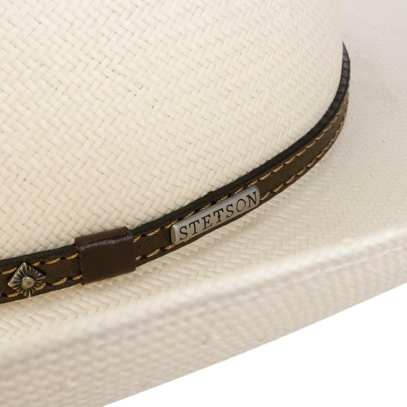 Stetson Sombrero Pittsfield Western Toyo Mujer/Hombre - de Sol Vaquero con Banda Piel Primavera/Verano Primavera Verano