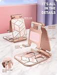 I-Blason Support de bureau portable pliable en aluminium compatible avec Smartphones (Marble)