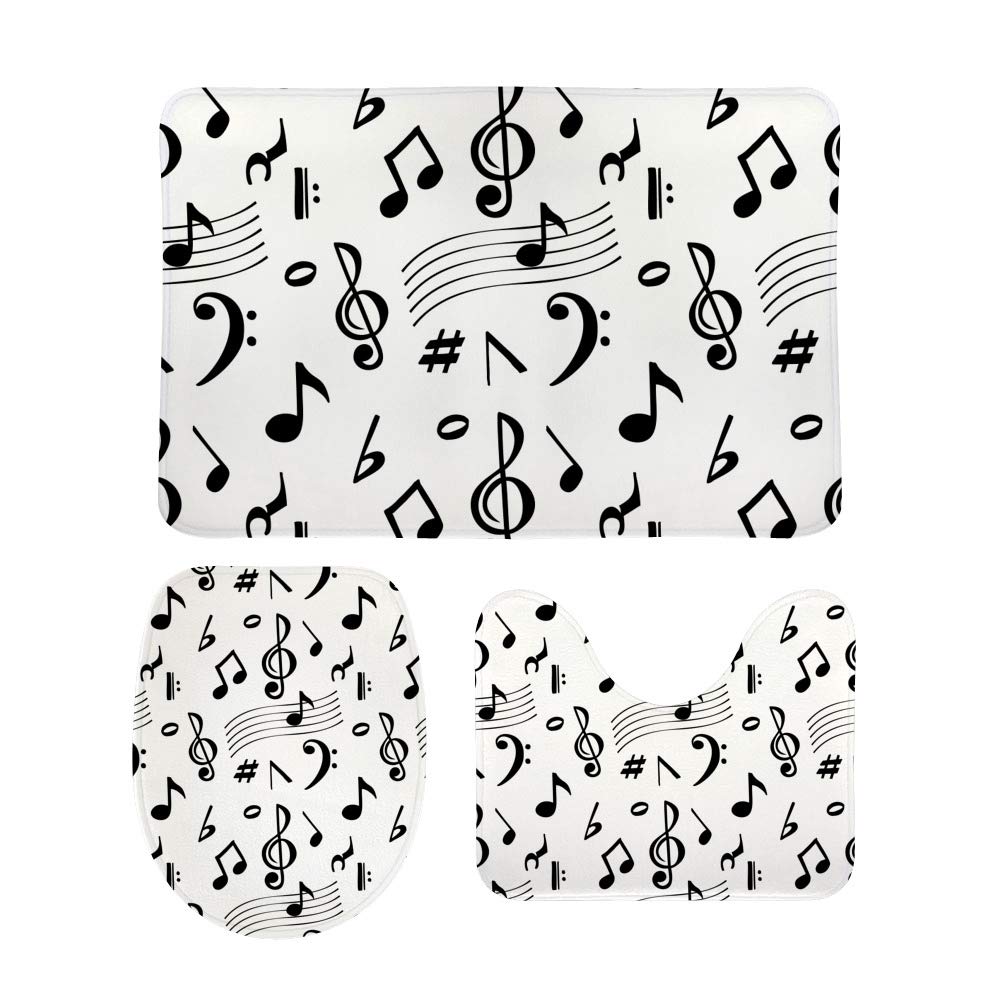 Tapis de bain en forme de U Ruchen pour réveiller votre salle de bain en musique