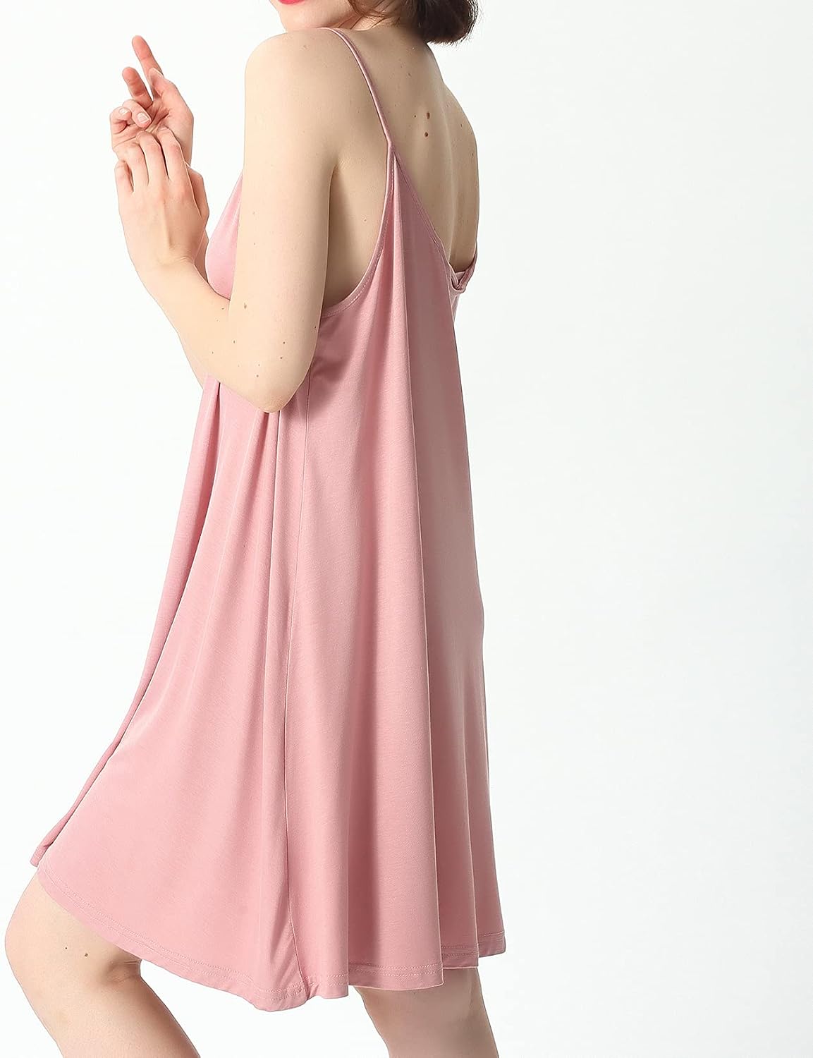 Lu's Chic Women's Nightgown Cami Cotton Sleepwear Plus Size Sleeveless Loungewear