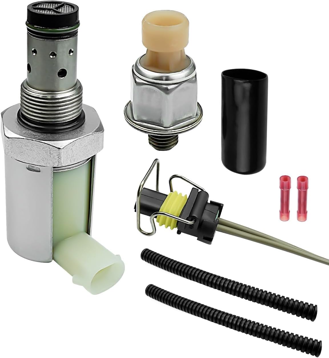 5C3Z-9C968-CA 6.0 IPR Valve and ICP Sensor with Pigtail Fit for 2003-2010 Ford 6.0L V8 Powerstroke Diesel Turbocharged Excursion F250 F350 F450 F550 Super Duty 04-10 E350 E450 Replace CM-5126