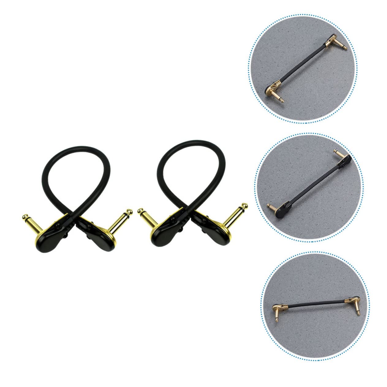 ibasenice Lot De 3 Câbles De Guitare En Cuivre Haute Fidélité Pour Guitare Électrique Câble De Basse Haute Fidélité Réduction Du Bruit Flexible Et Facile À Installer 2 Pièces X 3