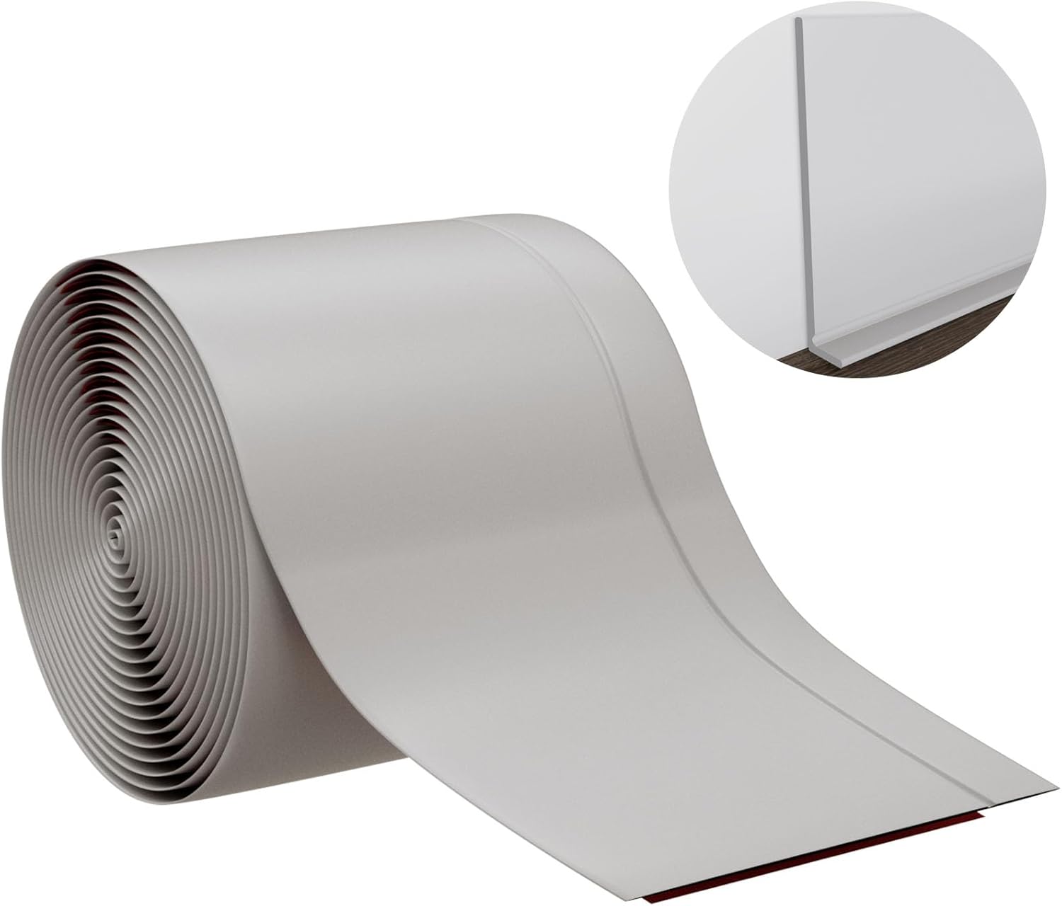 Junsen Peel and Stick Baseboard Molding Trim 5 Inches X 40