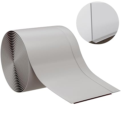 Amazon.com: Junsen Peel and Stick Baseboard Molding Trim 5 Inches X 40 ...