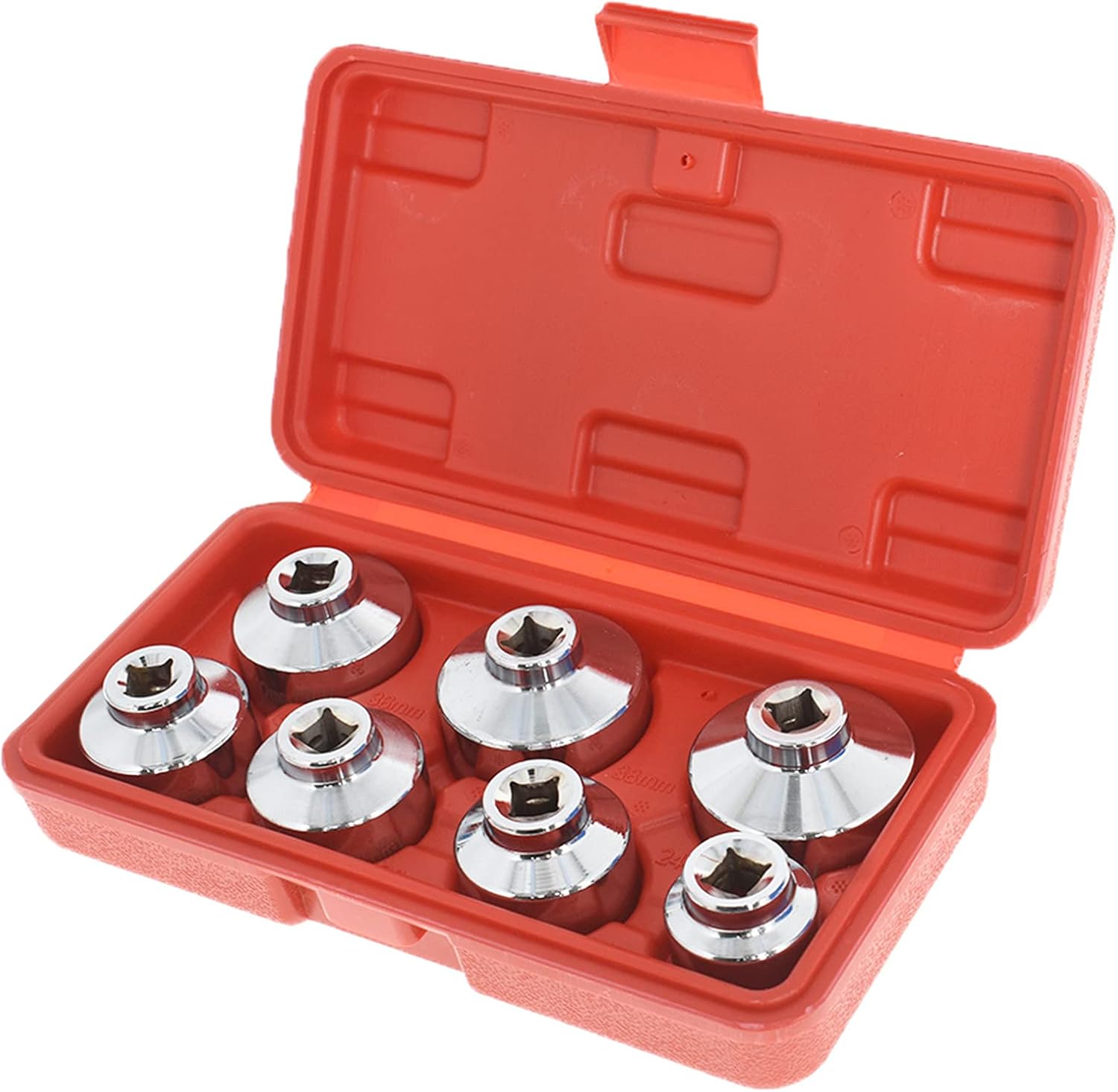 waltyotur 7-Piece Oil Filter Wrench Set with Metric Socket Set Tool for Mercedes Benz, BMW, VW, Audi, Porsche, and More