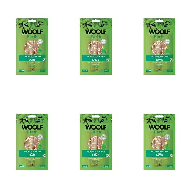 Pack 6x90g - Snacks Naturales Perros Woolf Earth - Premios Salud Articular - Dog Treats Alta Digestibilidad