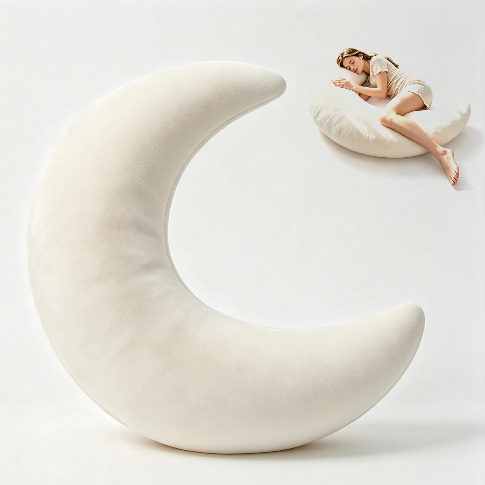 Almohada Corporal para quienes Duermen de Lado,Almohada Moon Sleep