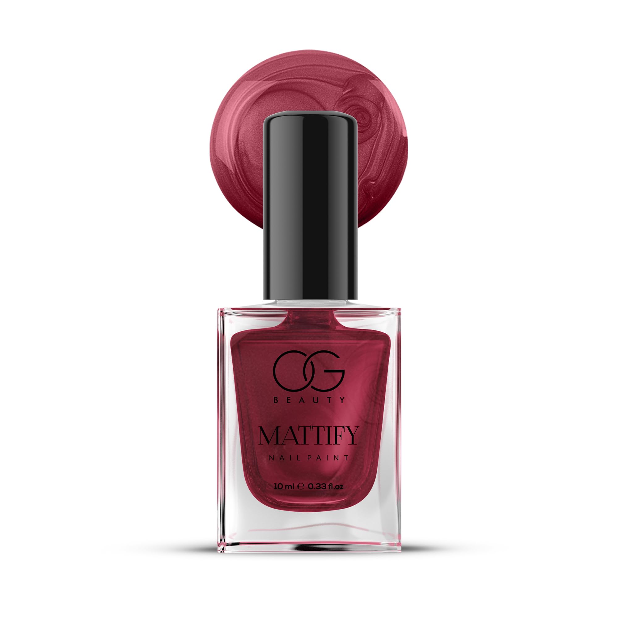 OG BEAUTY Metallica Nail Paint - Scarlet Red (10 ml) | Stunning Metallic Red, Long-Lasting Wear-image-33