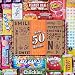 VINTAGE CANDY CO. 50TH BIRTHDAY RETRO CANDY GIFT BOX - 1970 Decade Nostalgic Childhood Candies - Fun Gag Gift Basket For Milestone FIFTIETH Birthday - PERFECT For Man Or Woman Turning 50 Years Old