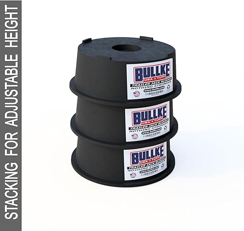 Miniatura 6 de Paquete de 2 bloques de remolque de diseño nuevo y mejorado (fabricado en Estados Unidos de 100% plástico reciclado) probado hasta 18,000 libras de