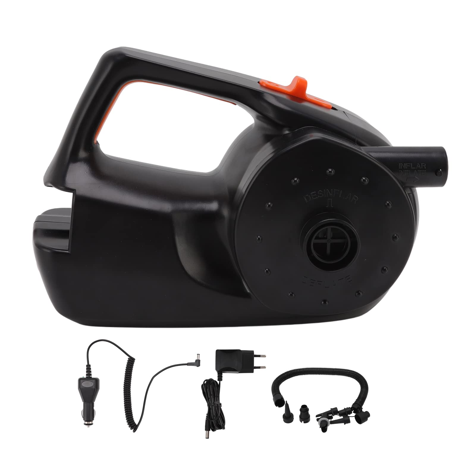 Fdit Pompa Ad Aria Elettrica 80 W con Caricatore Auto 12 V per Barca