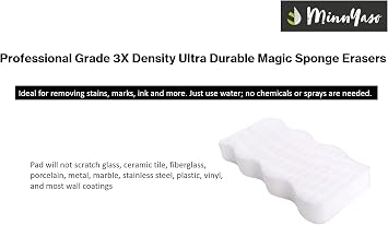 Duradeiro Extra Durable Magic Sponge Eraser 4.6 x 2.76 x 0.787 (117 * 70 * 22mm) 12 Pack