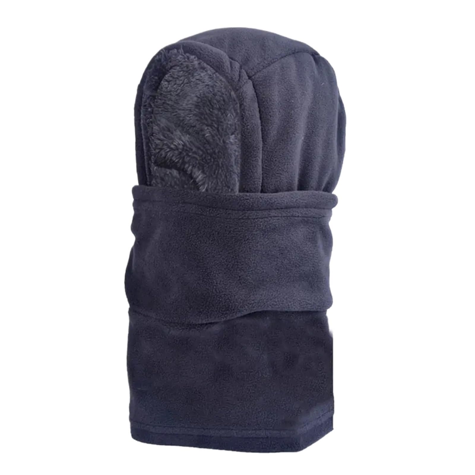 Masque De Cyclisme Cagoules Chaudes d'hiver en Plein air, Chapeau Polaire Coupe-Vent, Masque Facial, Chauffe-Cou, Couvre-tête épais, écharpe de Sport, 2 pièces Écharpe pour La Moto