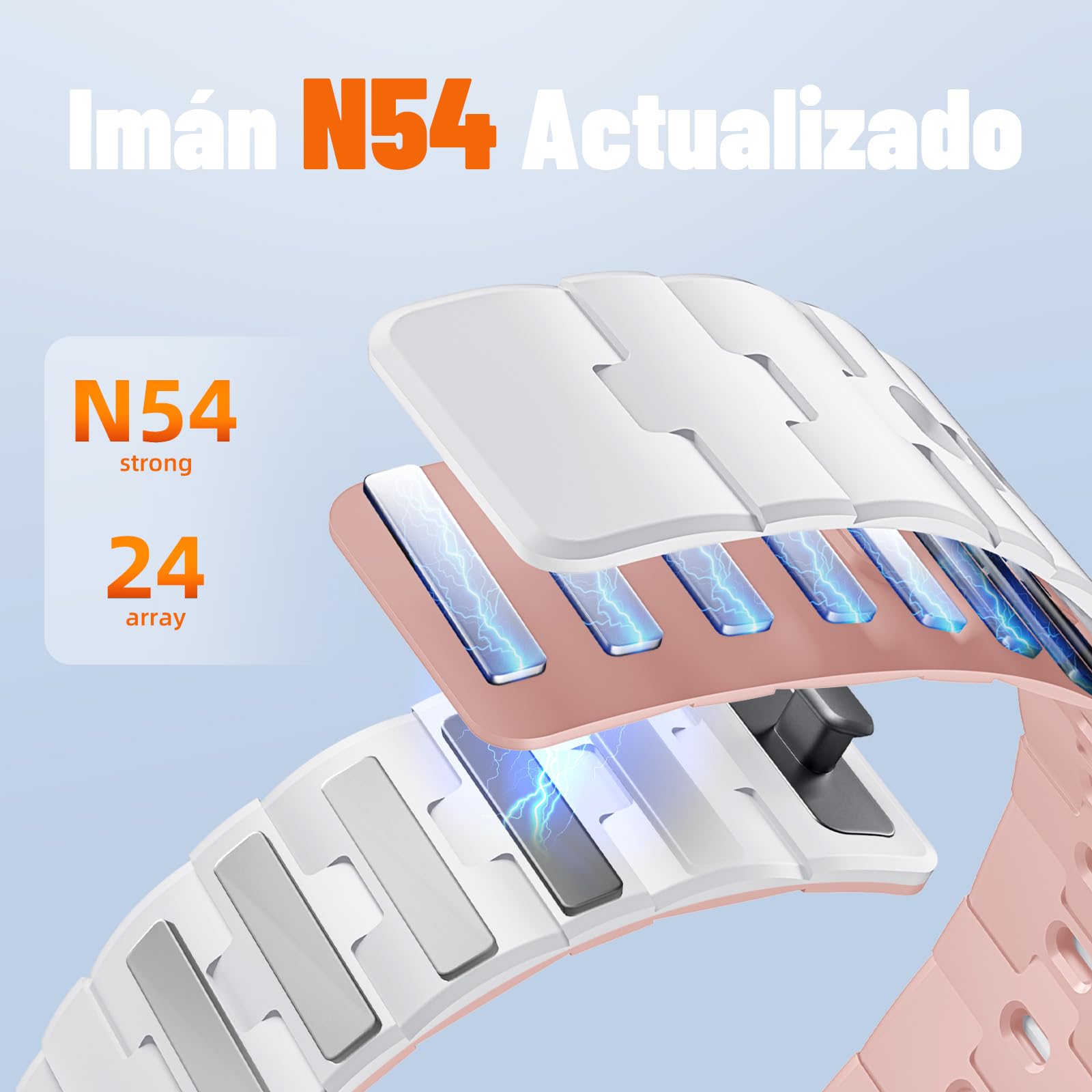Bandletic 20mm Correa Compatible con Samsung Galaxy Watch 7/6/4/5 40mm 44mm