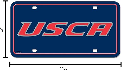 Miniatura 174 de NCAA etiqueta de metal para auto, negro