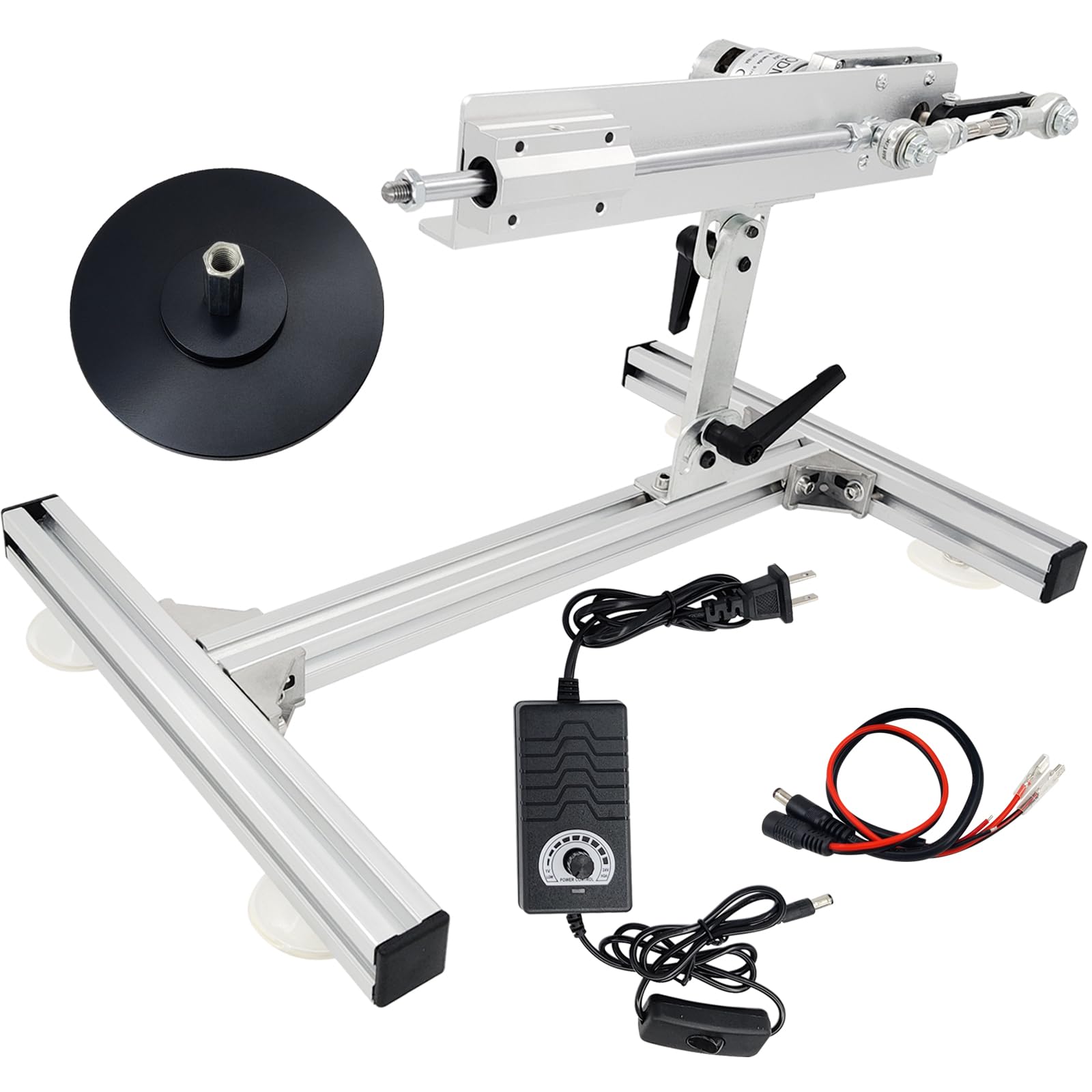 JQDML Reciprocating Cycle Linear Actuator 24V 120RPM, Max 40 lbs Thrust
