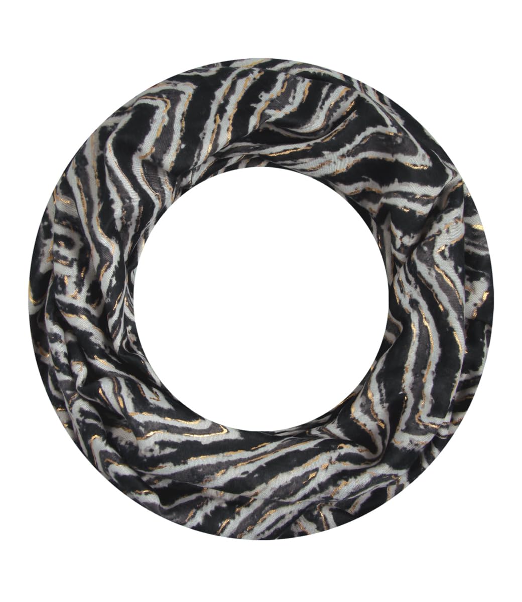 Majea Loop Scarf Women's Tube Scarf Narrow Loop Scarf (880050) (Black 13)