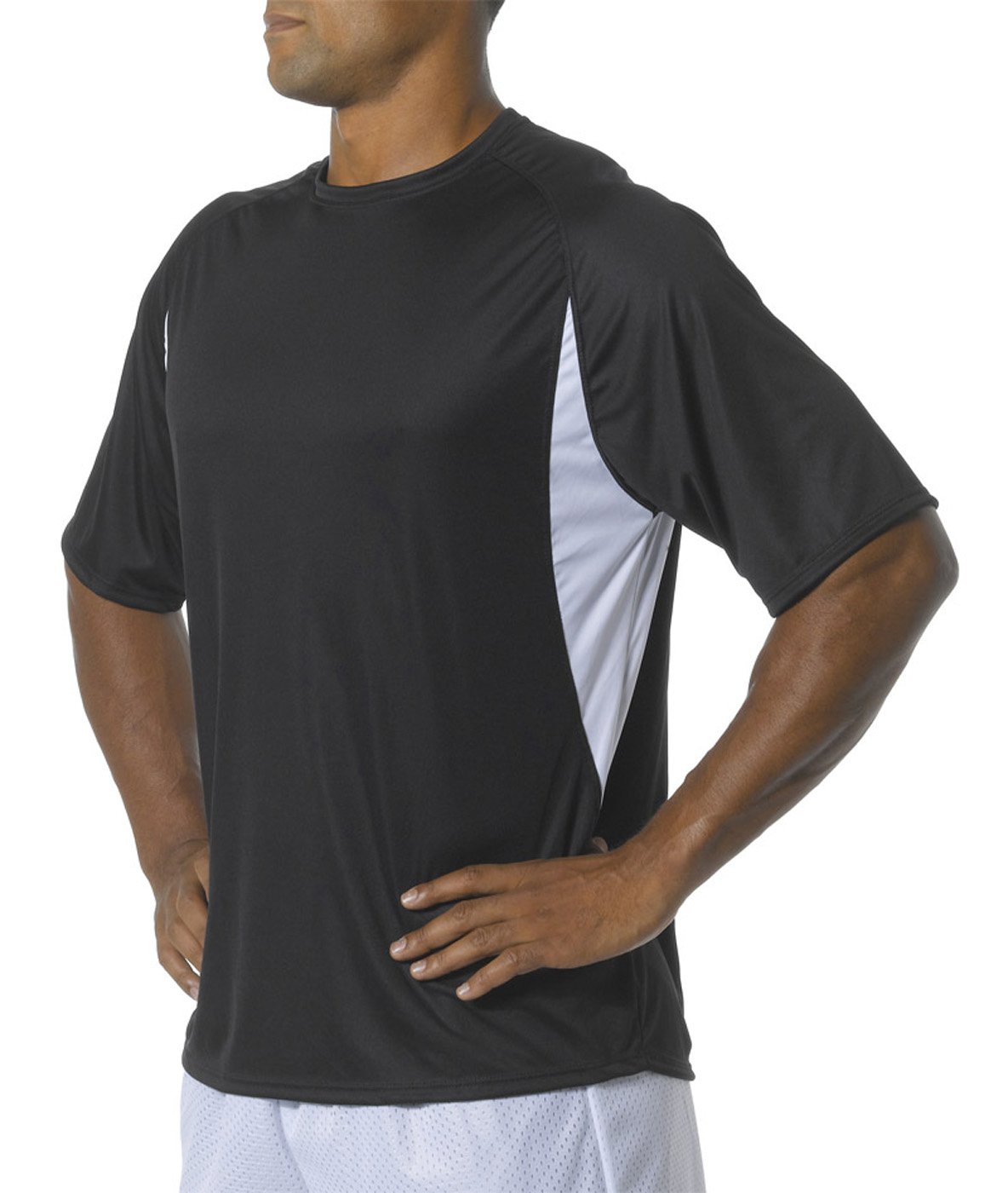 A4Men’s High-Performance Moisture-Wicking Color Block T-Shirt