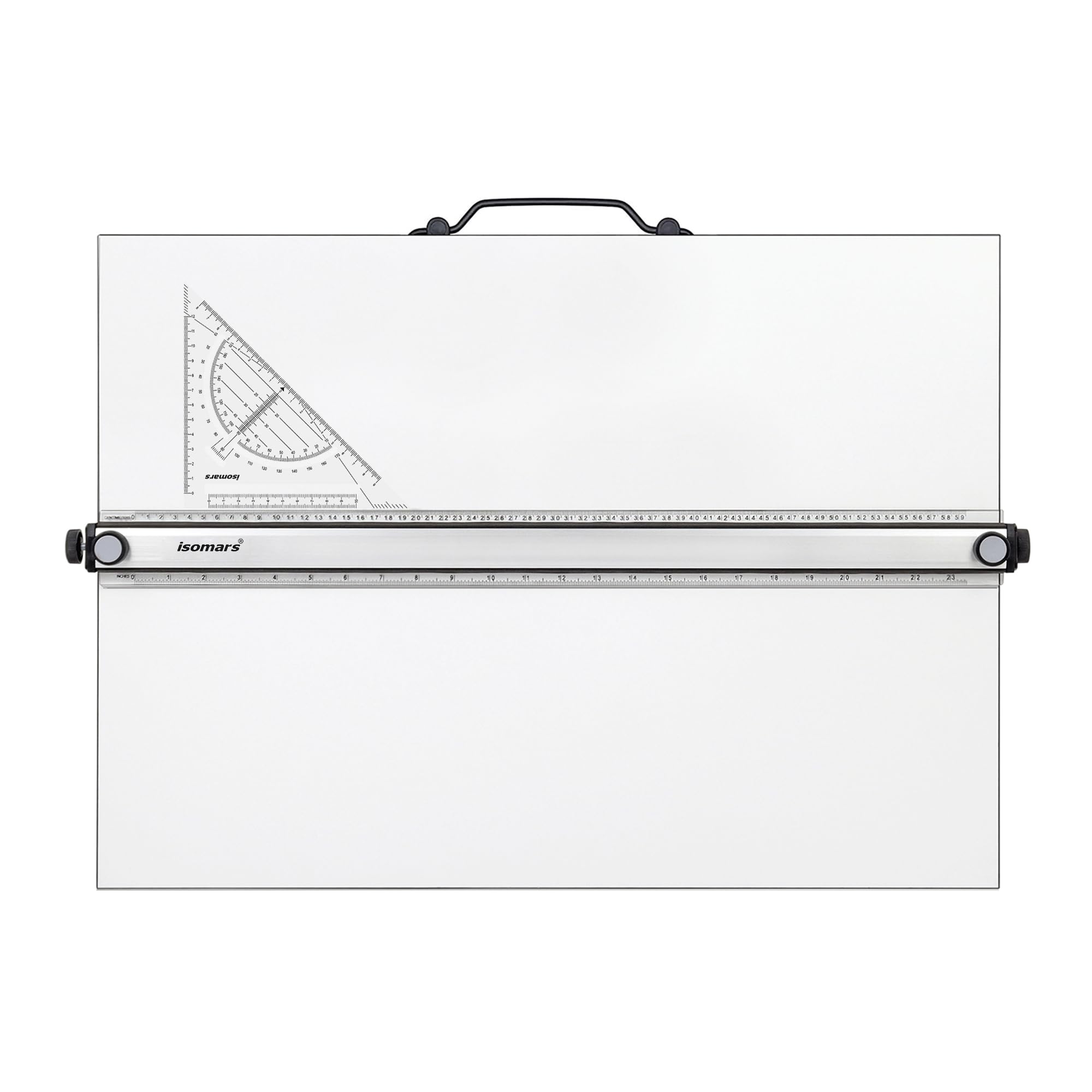 Isomars A2 Drawing Board with Parallel Motion & Folding Stand | Portable A2 drawing board with aluminium parallel bar, foldable stand & smooth work surface for drafting-image-14
