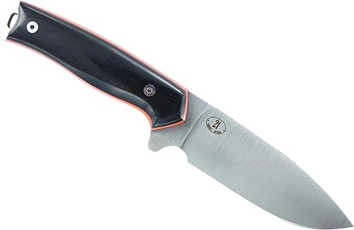 Miniatura 7 de JEO-TEC N21 Bushcraft Survival Hunting Cuchillo táctico de hoja fija - BOHLER N690C acero inoxidable, funda de cuero multiposición, piedra afiladora