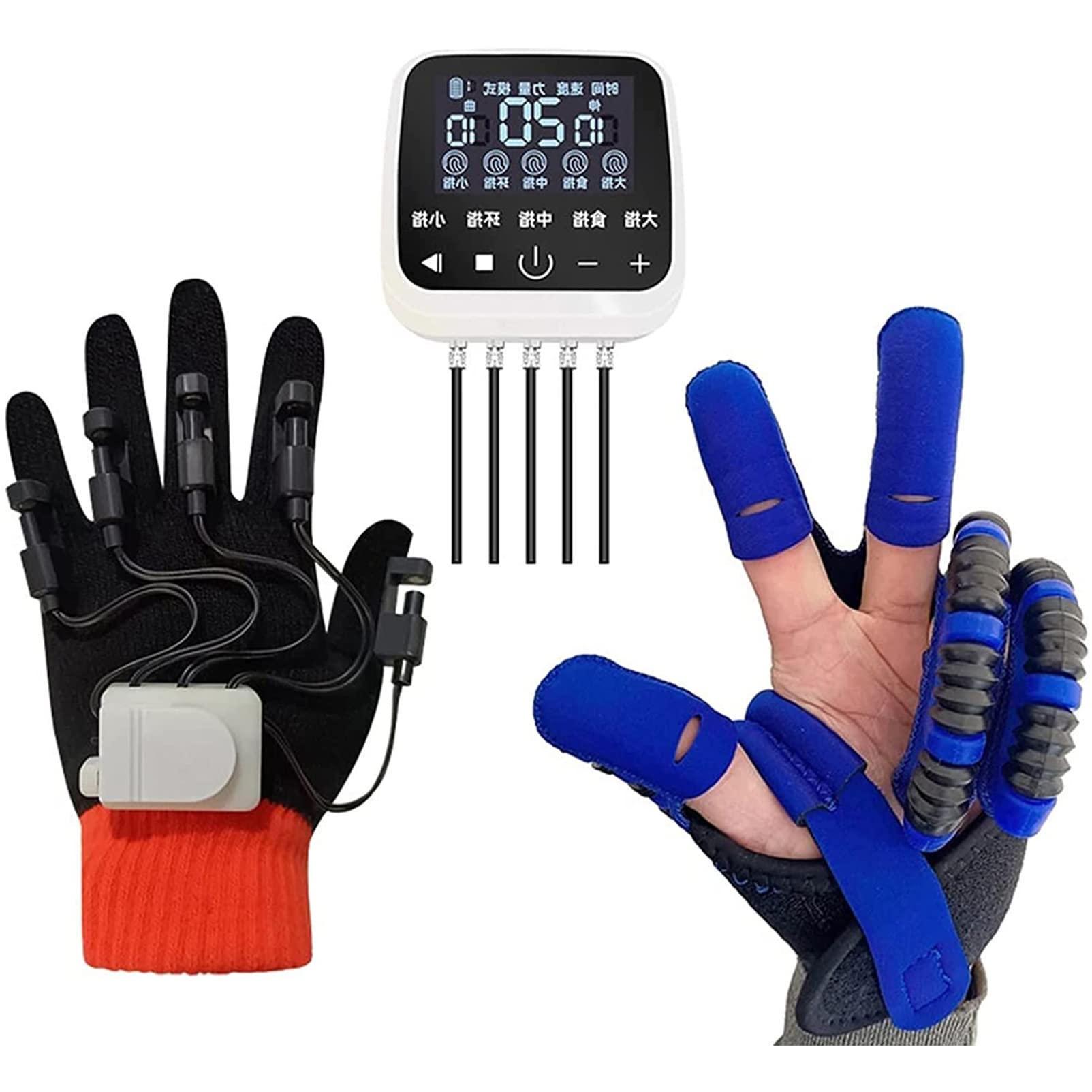 Dispositivo Eléctrico De Entrenamiento De Dedos, Potentes Guantes De Robot De Rehabilitación De Manos, Ejercicio De Extensión De Dedos para Pacientes con Hemiplejia por Accidente Cerebrovascular