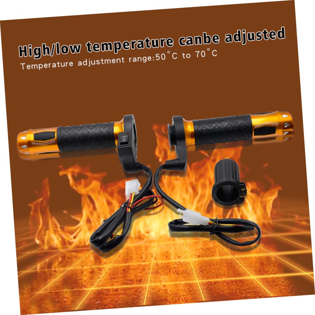 IMIKEYA Poignée Électrique Pour Deux-roues Avec Chauffage Réglable Pour Guidon Pour Hiver