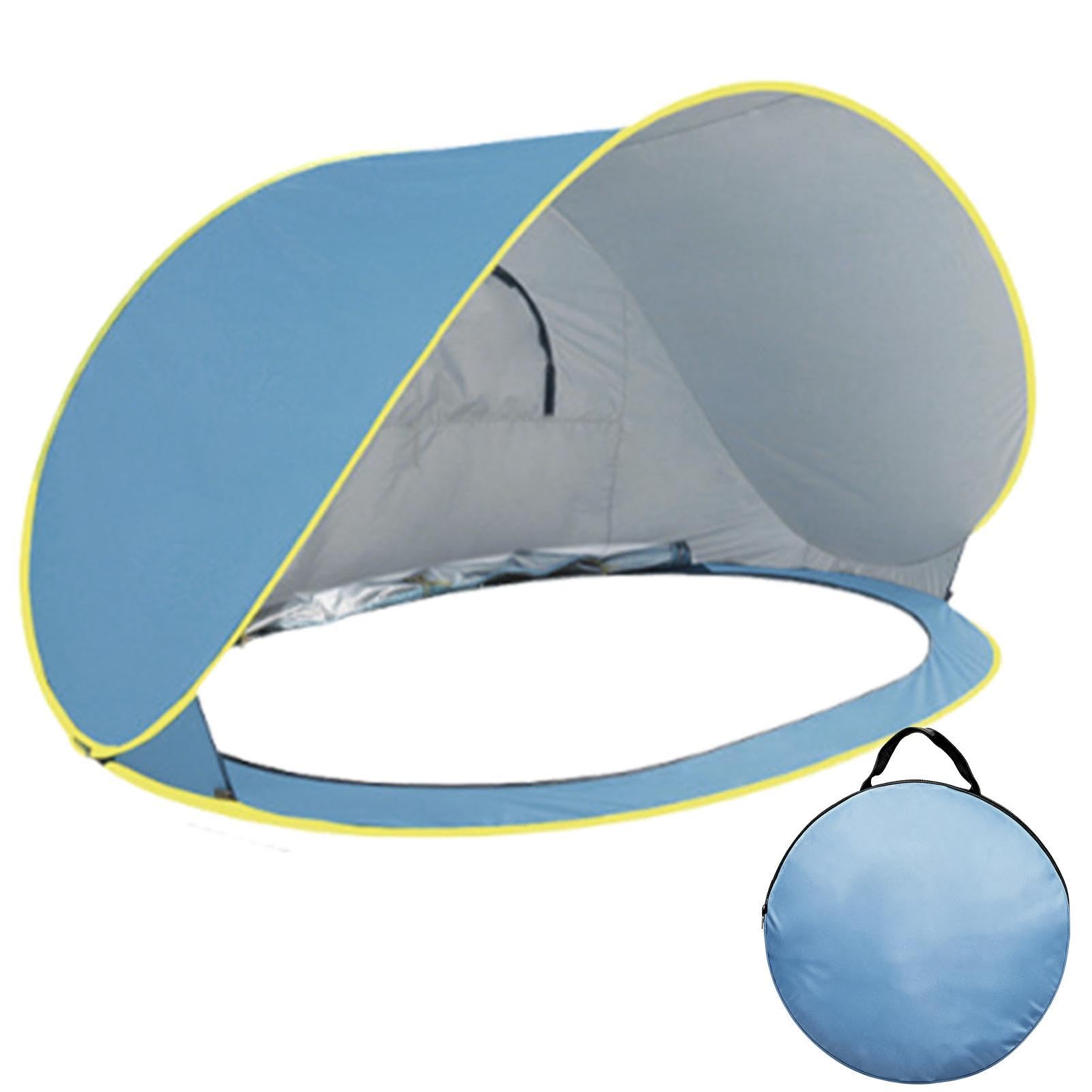 Tenda da Spiaggia e Campeggio Pensilina Portatile da Esterno | Solare per 2-3 Persone Ideale per Vacanze Estive All'Aria Aperta Viaggi Trekking Escursionismo e Pesca in al Mare