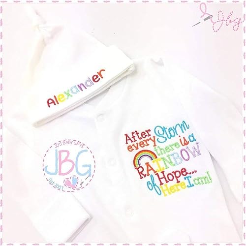 Rainbow baby sleepsuit Clearance